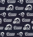 10" x 58" Los Angeles Rams Fabric Yard, Licensed NFL Cotton Fabric