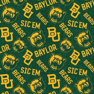 8" x 44" Baylor Bears Fabric, Baylor University