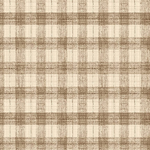 Blessings of Home, Monotone Checks Fabric by Henry Glass, Tan, Autumn