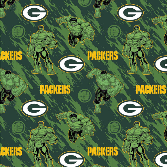 Green Bay Packers Fabric, Marvel Hulk Fabric, Licensed NFL