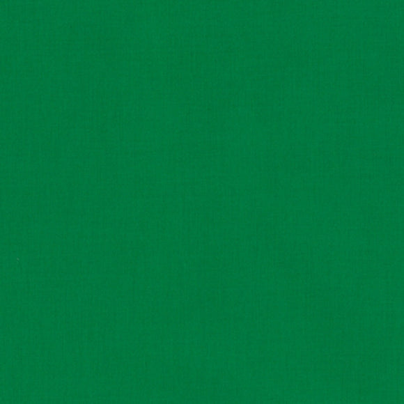 KONA Clover Green Solid Fabric by the Yard and Half Yard, Robert Kaufman