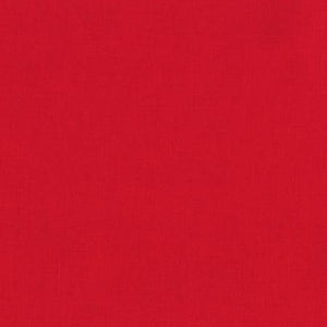KONA Red Solid Fabric by the Yard and Half Yard, Robert Kaufman
