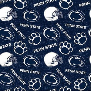 16" x 44" Penn State, Nittany Lions Fabric, Licensed NCAA Fabric