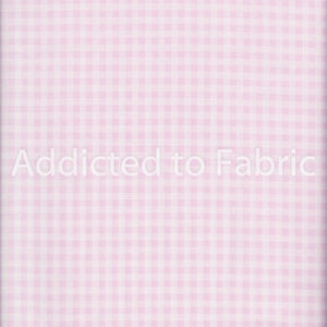 Gingham 1/8" Pink Fabric by Santee Fabric Traditions, Pink