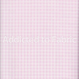 Gingham 1/8" Pink Fabric by Santee Fabric Traditions, Pink