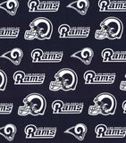 7" x 58" Los Angeles Rams Fabric Yard, Licensed NFL Cotton Fabric