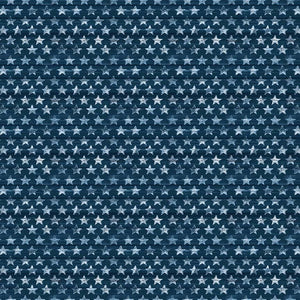 Adventure Awaits Fabric by Blank Quilting, Small Stars Route 66, Road Trip, Navy Blue