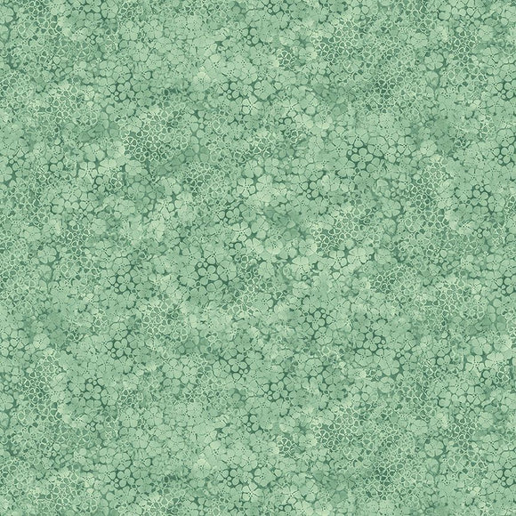 Bellerose Fabric by Timeless Treasures, Packed Floral Tonal, Green