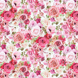 Bellerose Fabric by Timeless Treasures, Rose Bouquet Cream