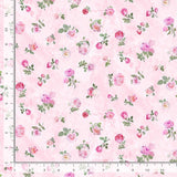 Bellerose Fabric by Timeless Treasures, Tossed Roses, Rose, Pink