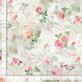 Bellerose Fabric by Timeless Treasures, Vintage Scrapbook, Roses