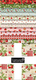 Berry Sweet 10" Square Layer Cake, 42 Squares by Timeless Treasures, Strawberry Fabric