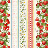 Berry Sweet 11 inch Stripe Fabric by Timeless Treasures, Strawberry Fabric