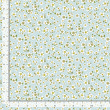 Berry Sweet Strawberry Blossoms Fabric by Timeless Treasures, Sky Blue