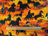 Big Sky Country Fabric by Michael Miller, Range Riders, Western, Cowboys, Horses