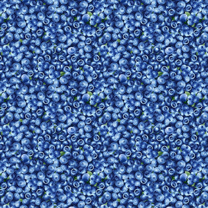8" x 44" Blueberry Delight Fabric by Timeless Treasures, Packed Blueberries
