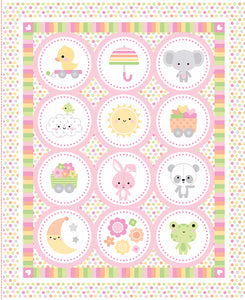 Bundle of Joy 36" x 43" Panel by Riley Blake Designs, Baby Quilt Panel