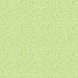 Bundle of Joy Tone-on-Tone Green Fabric by Riley Blake Designs, Baby Themed