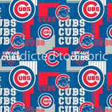 13" x 58" Chicago Cubs Fabric, Licensed MLB Cotton Fabric