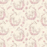 Christmas Magic Deer Fabric by Blank Quilting Corp, Quilting Fabric, Ivory and Pink #2021-41