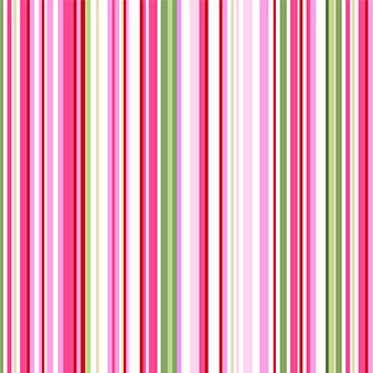 Floral Fantasy Thin & Thick Stripe Fabric by Michael Miller, Red
