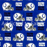 28" x 58" Indianapolis Colts Fabric, Licensed NFL Cotton Fabric