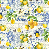 Limoncello Collage Quilting  Fabric by Timeless Treasures, Lemon Fabric, Quilting Fabric