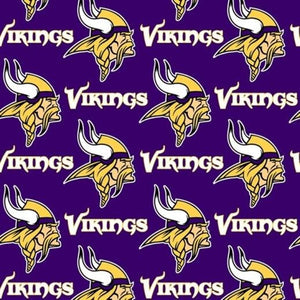 5" x 58" Minnesota Vikings Fabric, NFL Cotton Fabric