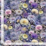 Mystic Meadows Packed Wild Flowers Fabric by Timeless Treasures, Quilting Fabric