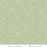 Nordic Holiday Village Fabric Mini Swirls Light Sage by Henry Glass, Scandinavian Christmas
