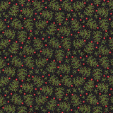 Northern Christmas Whimsical Trees Black Fabric by Riley Blake Designs, Quilting Fabric