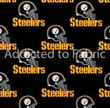 14" x 58" Pittsburgh Steelers Fabric, NFL Cotton Fabric, Black