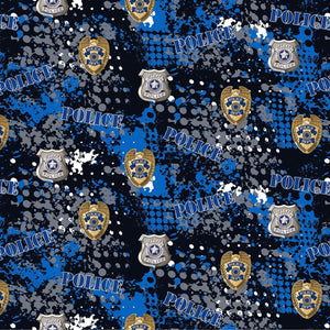 8" x 44" Police Fabric by Sykel, First Responders Fabric