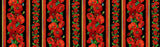 Poppy Dreams Fabric by Timeless Treasures, Poppy 11" Stripe