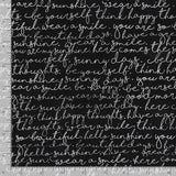 Happy Words Script on Black Fabric by Timeless Treasures, You are my Sunshine