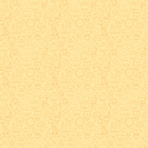 Bundle of Joy Tone-on-Tone Yellow Fabric by Riley Blake Designs, Baby Themed