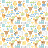 PRE-ORDER Special Delivery Main White Fabric by Riley Blake Designs, Baby Themed