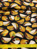 8" x 44" Tacos Allover Fabric by Timeless Treasures, Taco Fabric