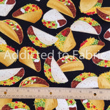 10" x 44" Tacos Allover Fabric by Timeless Treasures, Taco Fabric