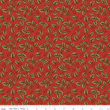 Tangled Garden Leaves Red Fabric by Riley Blake Designs, Quilting Fabric
