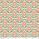 Tangled Garden Medallions Cream Fabric by Riley Blake Designs, Quilting Fabric