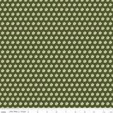 Tangled Garden Flowers Hunter Green Fabric by Riley Blake Designs, Quilting Fabric
