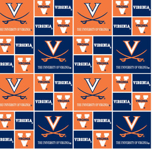 14" x 44" University of Virginia Fabric, Cavaliers