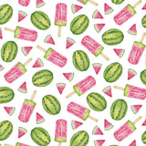 Fruity Popsicles, Watermelon and Popsicles Fabric by Timeless Treasures, Quilting Fabric