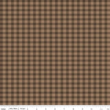 Whispering Pines Plaid Brown Fabric by Riley Blake Designs, Quilting Fabric
