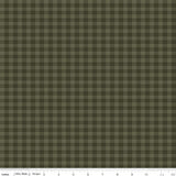 Whispering Pines Plaid Green Fabric by Riley Blake Designs, Quilting Fabric