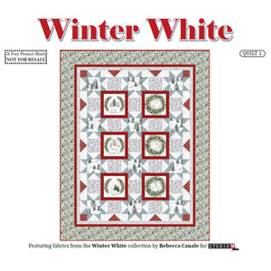 Winter White Quilt Pattern # 1 - Free PDF Pattern