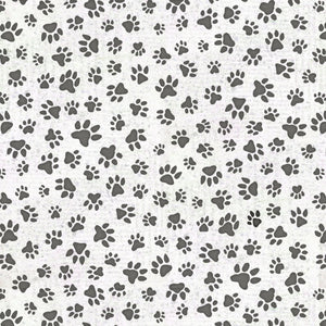 6" x 44" All You Need is Love and a Dog, Fabric by Henry Glass, Paw Prints