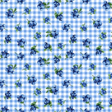 14" x 44" Blueberry Delight Fabric by Timeless Treasures, Blueberries Gingham