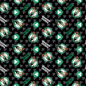Boston Celtics Fabric, NBA Licensed Fabric, Cotton